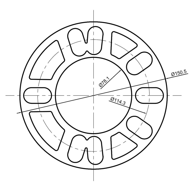  [AUSTRALIA] - dynofit Universal 5mm Thickness Wheel Spacers for 98-120mm Multiple Bolts Pattern(PCD), Pack of 4 Alloy Shims Spacer for 4 Lug(4x98-4x114.3mm) and 5 Lug (5x100-5x120mm) Wheels 4pcs