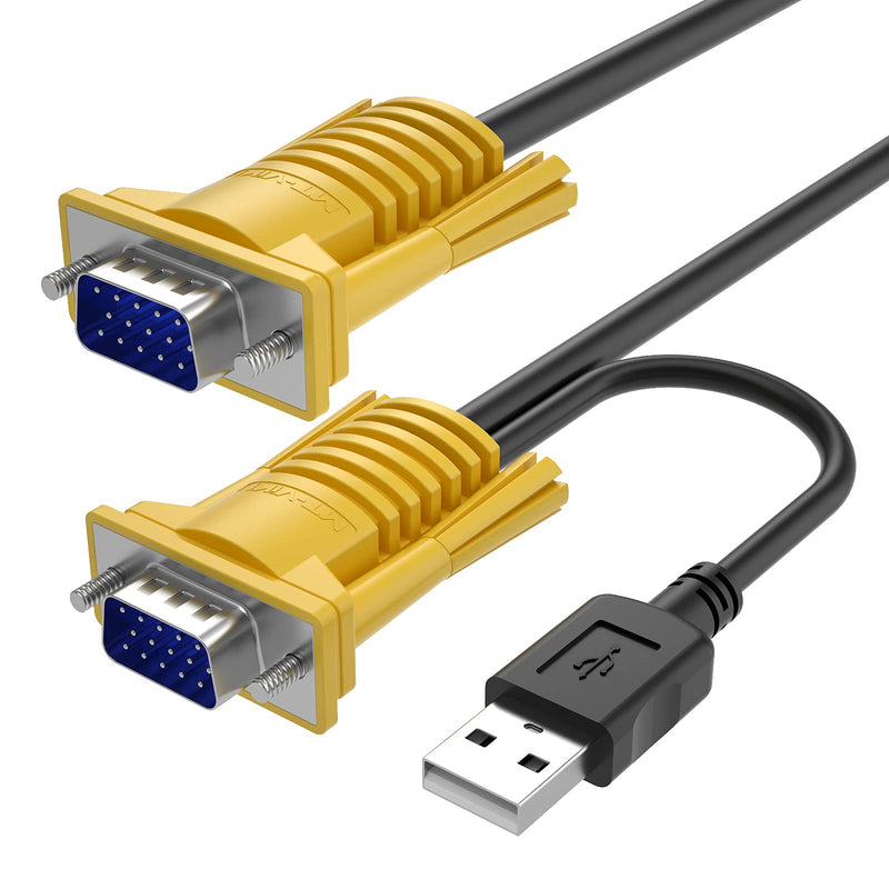  [AUSTRALIA] - MT-VIKI 2-in-1 USB VGA KVM Cable 1.8m (6ft) for USB KVM Switch VGA 6ft