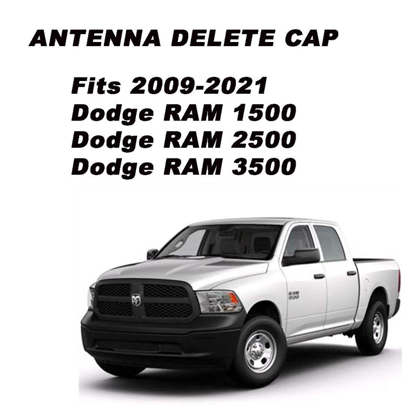  [AUSTRALIA] - Custom Antenna Delete Cap Kits 2009-2023 Fits for RAM 1500 and Ford F150 Raptor F-250 Trucks Antenna Cap Mini Antenna Base Cover for 09-23 RAM 1500 and Ford F150 Raptor Parts and Accessories