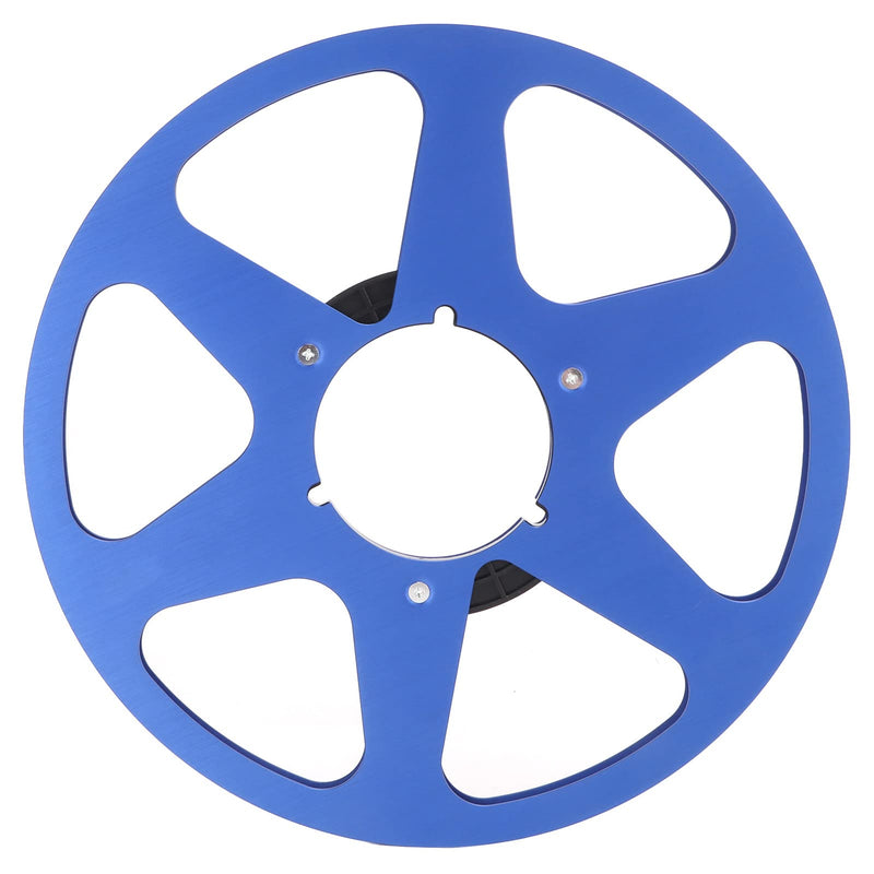  [AUSTRALIA] - Nab Take Up Reel to Reel Tape, 1/4 10 Inch Empty Aluminum Recording Tape Reel to Reel Recorder Accessory Empty Disc Opening Machine Parts for Nab (Blue) Blue