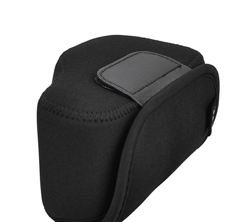  [AUSTRALIA] - JJC Black Ultra Light Neoprene Camera Case Pouch Bag for Sony Alpha a6600 a6500 a6400 a6300 a6100 a6000 a5100 with Sony SELP1650 16-50mm Zoom Pancake Lens, Size 120 x 73 x 87mm (W x H x D)