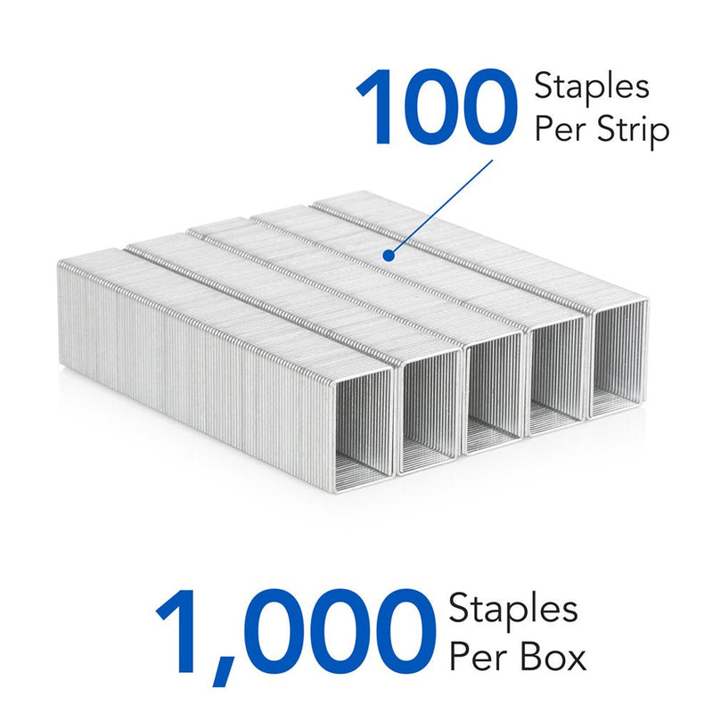  [AUSTRALIA] - Swingline Staples, Heavy Duty, 3/4" Length, 160 Sheet Capacity, 100/Strip, 1000/Box, 1 Pack (35319) , Silver