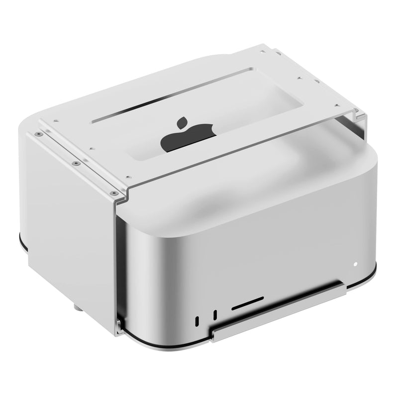  [AUSTRALIA] - SENGTEK Aluminum Under Desk Mount for Apple Mac Studio, Mac Mini - Quick Removal & Easy Installation