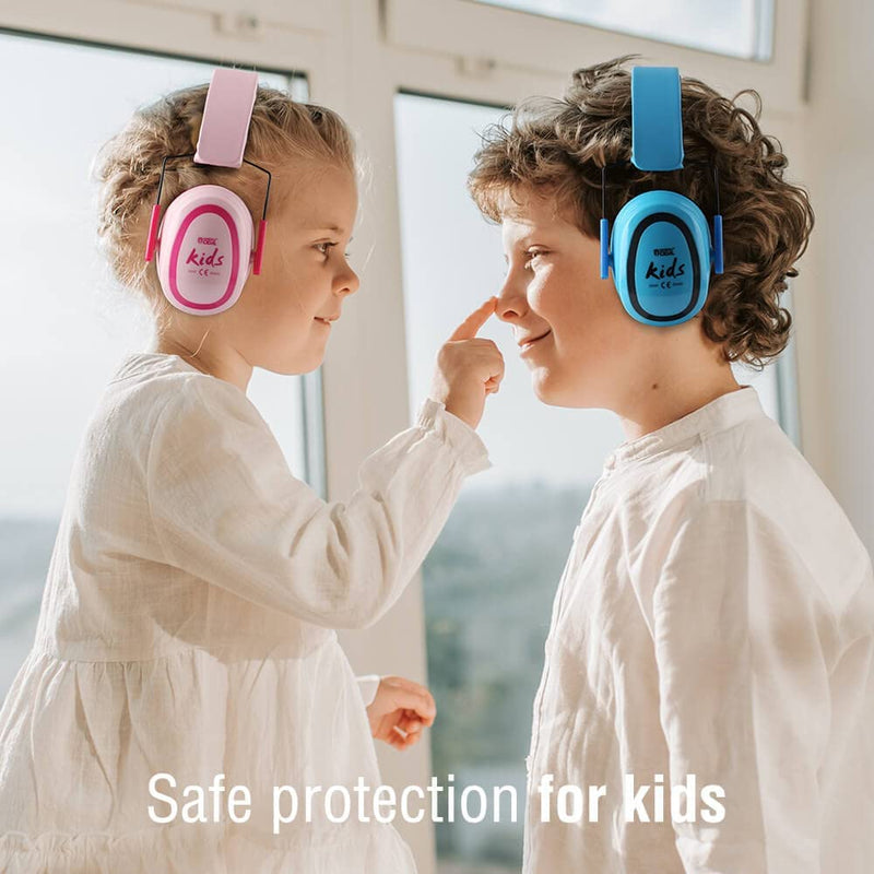  [AUSTRALIA] - Kids/Toddler Ear Protection Safety Ear Muffs For Age 3-16 Noise Cancelling Headphones 27.4dB Kids Hearing Protection Earmuffs Pink
