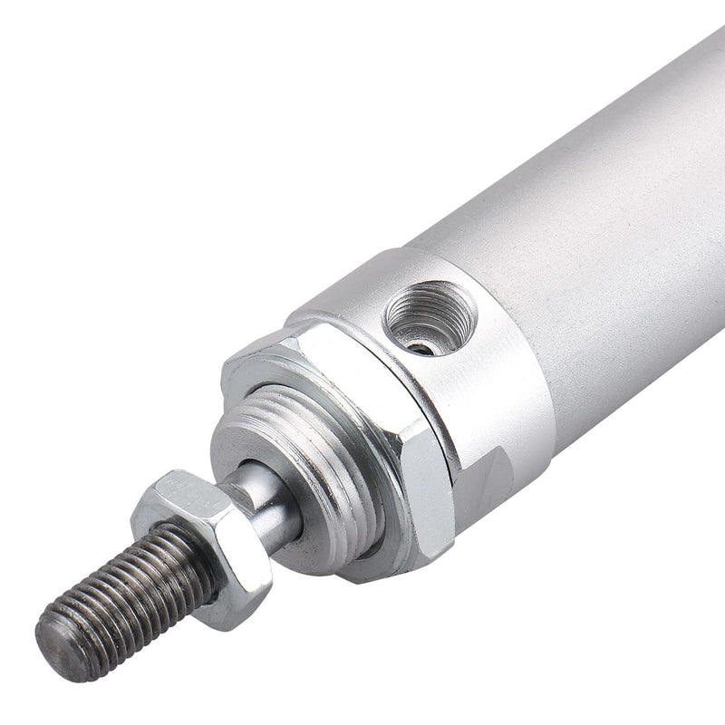  [AUSTRALIA] - Baomain Mini Pneumatic Air Cylinder MAL 25 X 125 Single Male Thread Rod Dual Action 25mm(1 inch) Bore 125mm(5 inch) Stroke