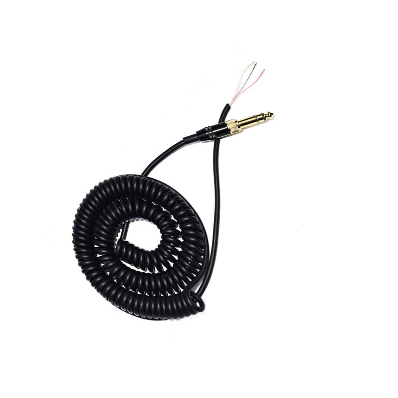  [AUSTRALIA] - Alitutumao Coiled Repair Cable Replacement Spring Cord with Gold Plated Connectors Compatible with Sony ATH-M50 ATH-M50s MDR-7506 7509 MDR-V6 V6 V600 V700 V900 Headphones 1/4-inch Adapter Included