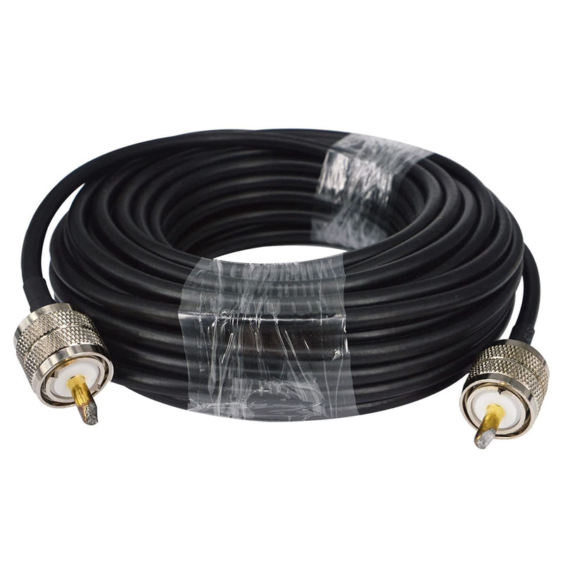 RG58 Coaxial Cable 49.2FT UHF PL-259 Male to Male Low Loss Cable for Ham Radio CB Antenna Cable Radio WiFi Extension Coax for VHF HF 50 Ohm rg 58 Coax Cable - LeoForward Australia