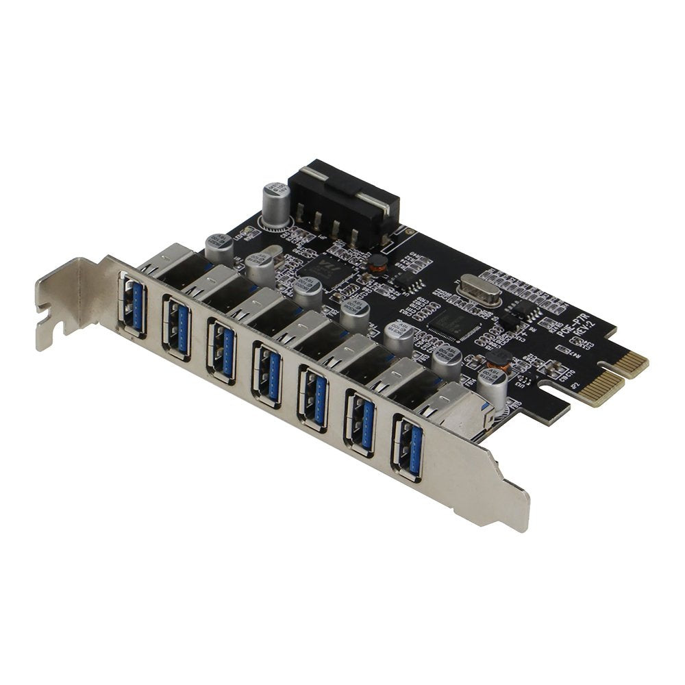  [AUSTRALIA] - Sedna - PCIE 7 Port USB 3.0 Adapter Card (7 External Ports) with Molex Power Connector, (NEC Host Controller)