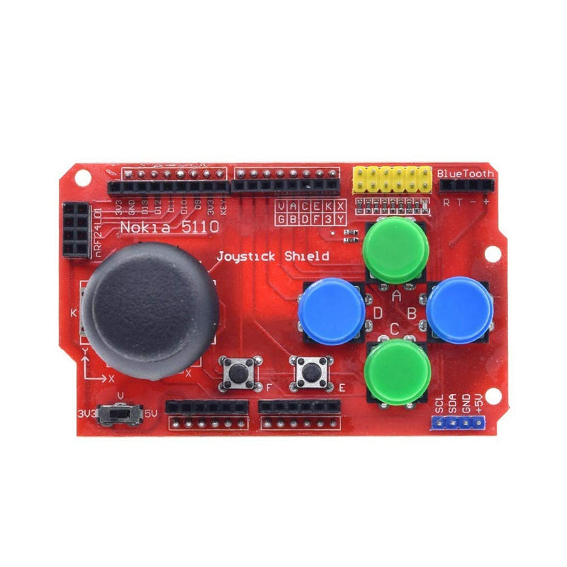  [AUSTRALIA] - HiLetgo 2pcs Gamepad Joystick Shield for Arduino Expansion Board Analog Keyboard and Mouse Function