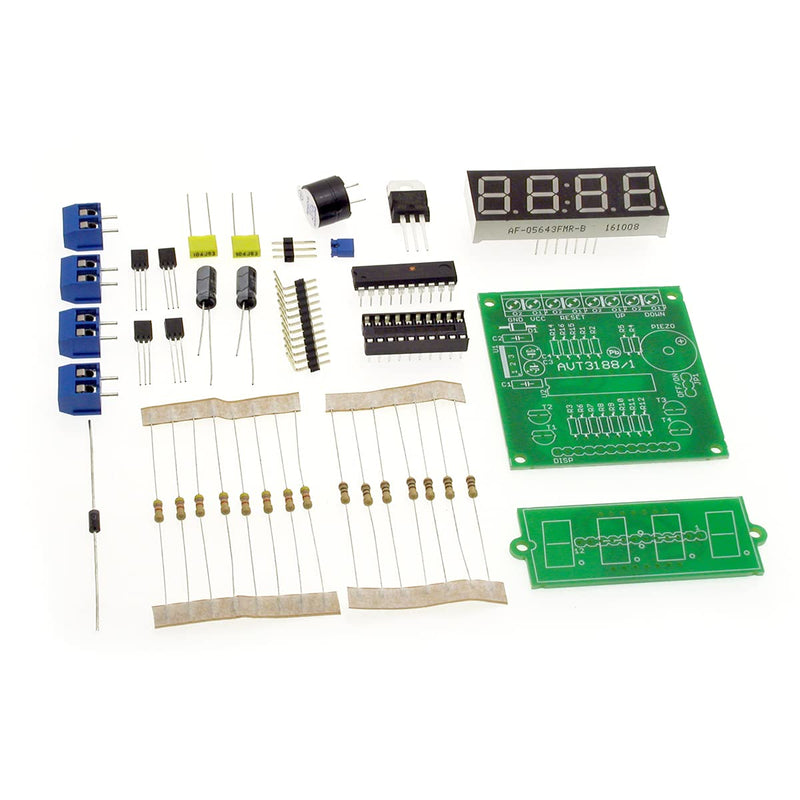  [AUSTRALIA] - AVT3188 KIT DIY Electric Pulse Counter, Pulse Counter DIY, Electronics Kit, Electronic Timer, Electronics Craft Kit, Practice Board for Beginners