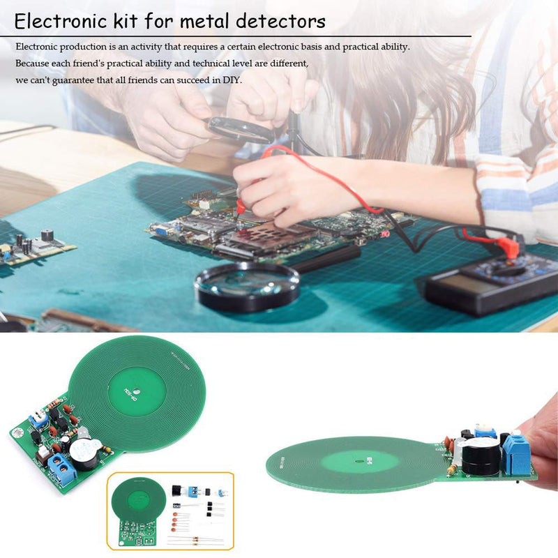  [AUSTRALIA] - Ximimark 2Pcs Metal Detector Kit Electronic Soldering Practice Kit Non-Contact Sensor Board Module Electronic Part Metal Detector DIY DC 3V-5V 60mm