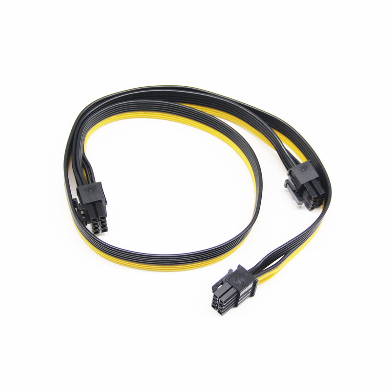  [AUSTRALIA] - XIWU PCIe 8 Pin Male to Dual 8 Pin (6+2) Male PCI Express Power Adapter Cable for EVGA Modular Power Supply (25-inch+9-inch)