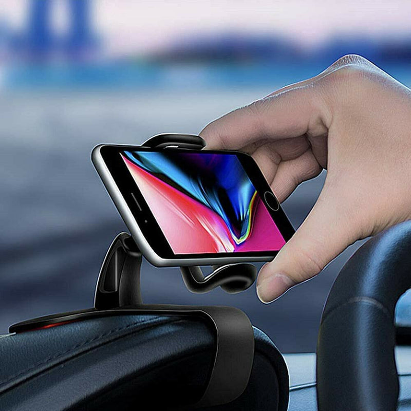  [AUSTRALIA] - YOVECATHOU Universal Cell Phone GPS Car Dashboard Mount Holder Stand HUD Ven Clip on Cradle 360° Rotation Smartphone Car Air Vent Mount Holder