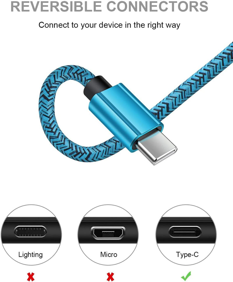  [AUSTRALIA] - USB to USB C Cable [2pack/3ft], Type C Charger Fast Charging Cord for Samsung Galaxy a02s a03s a10e a12 a13 a32 a33 a50 a51 a52 a53 a71 a72 note 10 plus note 20 ultra s10 s20 fe s21 s21 ultra s22 Plus