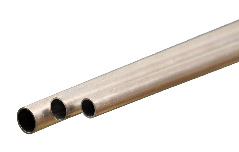  [AUSTRALIA] - K&S 5075 Brass Bendable Tube 3/32", 5/32", & 1/8" x 12" Long, 1 Piece Each, Made in The USA 外径(2.39mm)&外径(3.18mm)&外径(3.97mm)