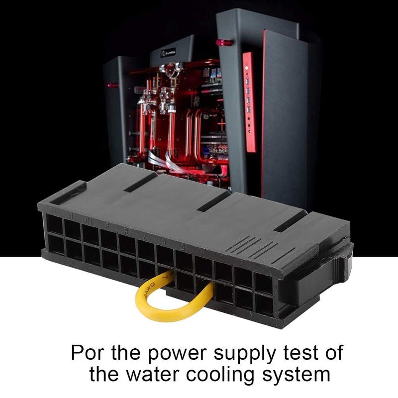  [AUSTRALIA] - ASHATA 24-Pin ATX Power Supply Jumper Bridge Tool,24Pin ATX Power Supply Starter Power Module 20+4 Pin PSU Reboot Connecter for BTC Miner Machine