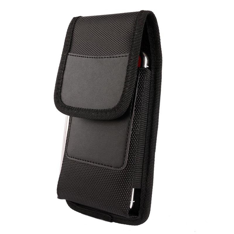  [AUSTRALIA] - Phone Holster for Belt, Rugged Nylon Belt Holster Case for iPhone 14 13 12 11 Pro Max 8 Plus,Galaxy S22+ S21 S20 Plus Men Premium Cell Phone Hip Carrier Belt Holder Pouch Case (Vertical) Vertical