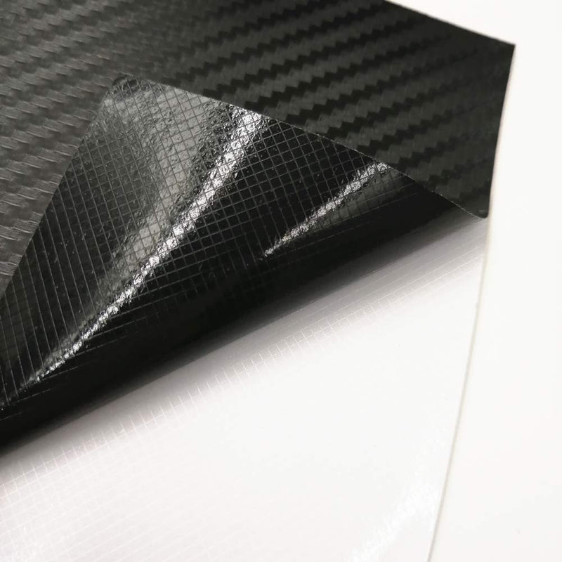  [AUSTRALIA] - QianBao Carbon Fiber Vinyl Wrap 11.8" x 4" Chevy Bowtie Emblem Wrap Kit with Spatula and Cutter 3 Pcs Universal Logo Overlay Black (3)