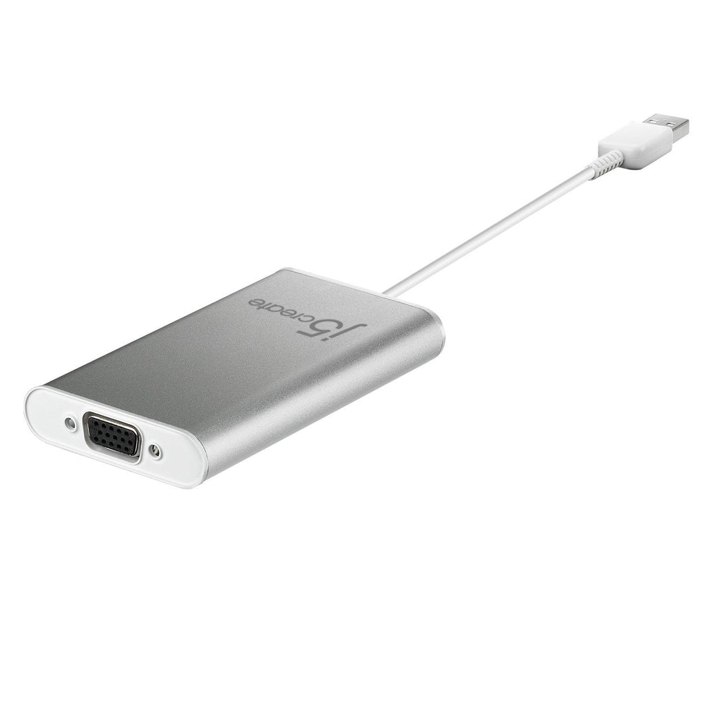  [AUSTRALIA] - j5create USB to VGA Display Adapter 1080p HD Resolution Up to 2048 x 1152| USB 3.1/3.0/2.0 Port | Compatible with Windows 10, 8.1, 8,7 and Mac 10.8 to 10.13.3