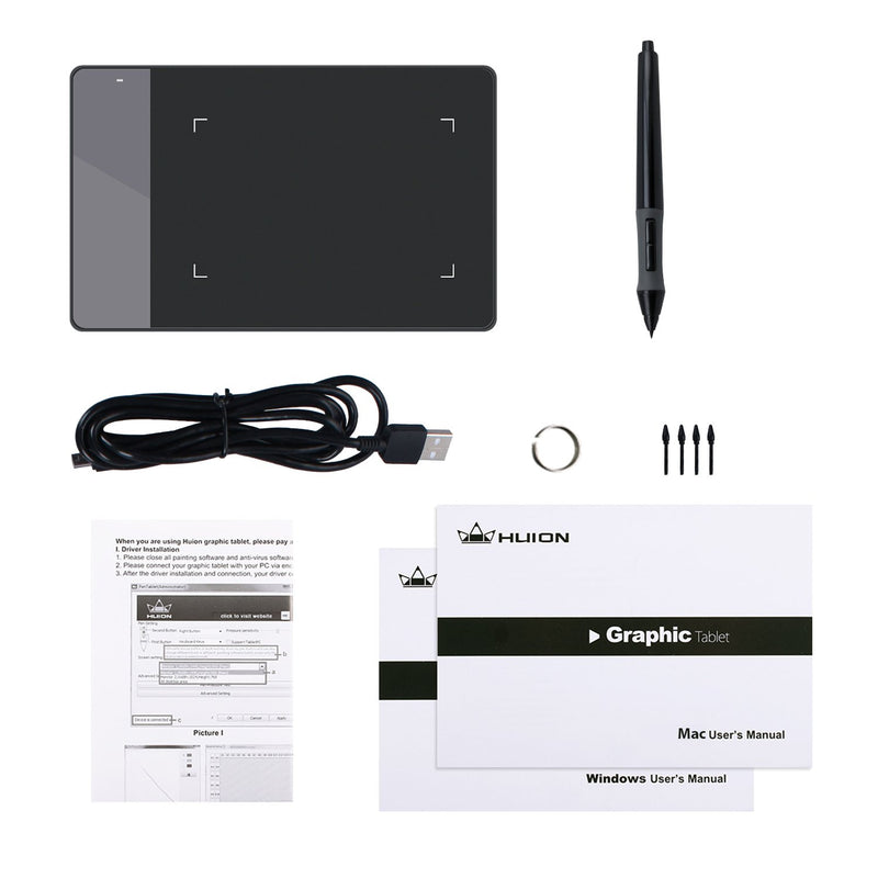  [AUSTRALIA] - HUION 420 OSU Tablet Graphics Drawing Pen Tablet with Digital Stylus - 4 x 2.23 Inches