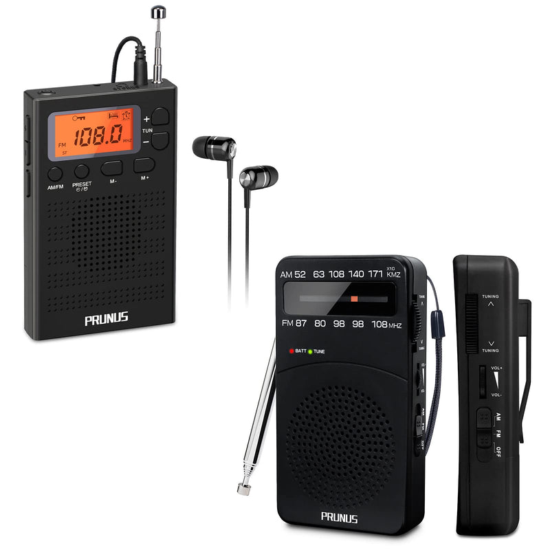  [AUSTRALIA] - PRUNUS Pocket Radio with Earphones + 166 Portable Radio