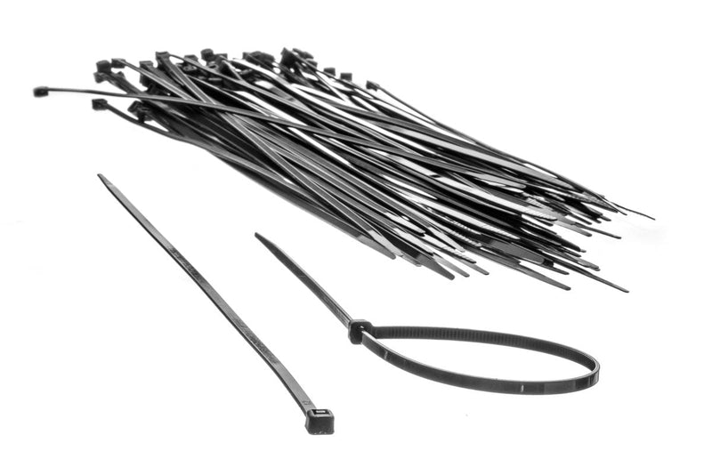  [AUSTRALIA] - SE 12” Black Cable Ties with 40-lb. Tensile Strength (100 Count) - CT1236B