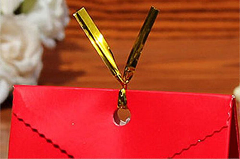 Mini Skater Bread Candy Bag Ties 800pcs 4 Inch(Gold) Yellow - LeoForward Australia