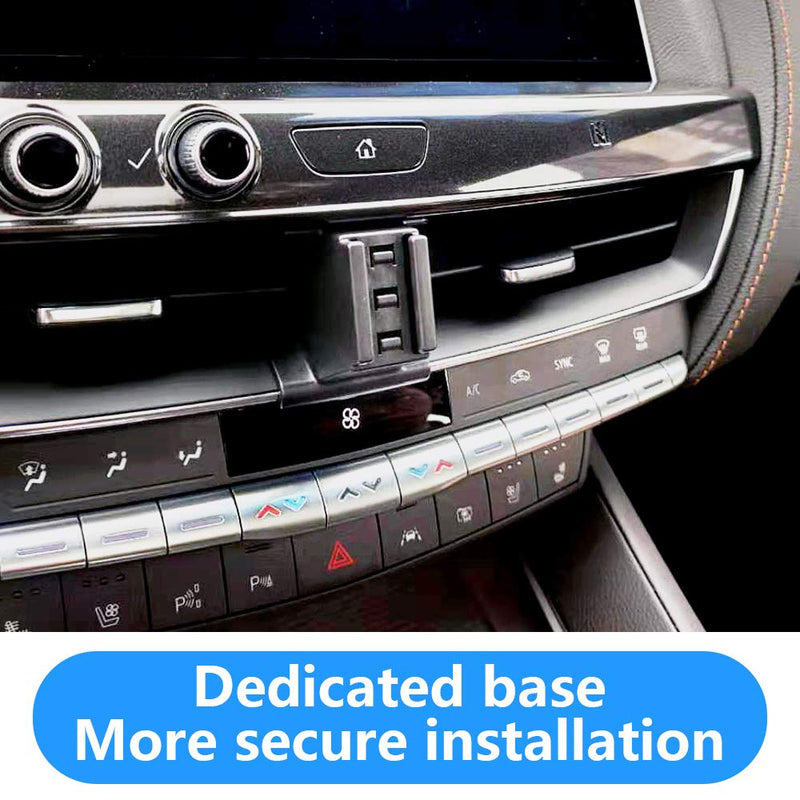  [AUSTRALIA] - musttrue LUNQIN Car Phone Holder for 2020-2023 Cadillac CT5 [Big Phones with Case Friendly] Auto Accessories Navigation Bracket Interior Decoration Mobile Cell Mirror Phone Mount