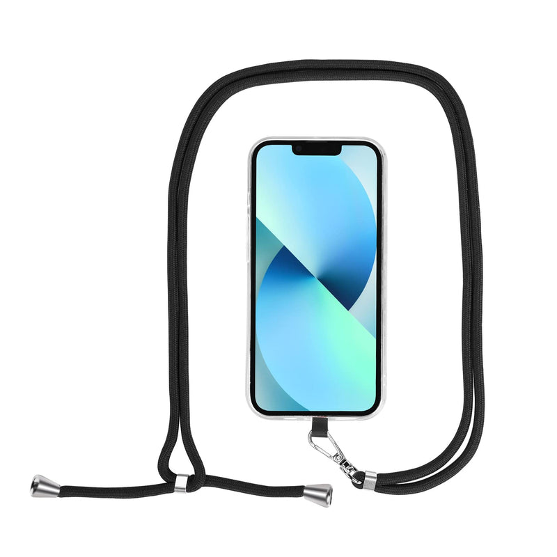  [AUSTRALIA] - Phone Lanyard, Universal Cell Phone Lanyard with Adjustable Nylon Neck Strap Black&white&blue&red