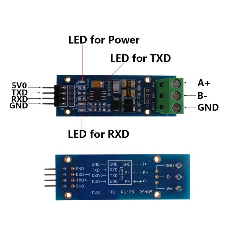  [AUSTRALIA] - DSD TECH SH-U12 RS485 to TTL 5V Board with MAX13487 Chip for Raspberry Pi Arduino and Other MCU