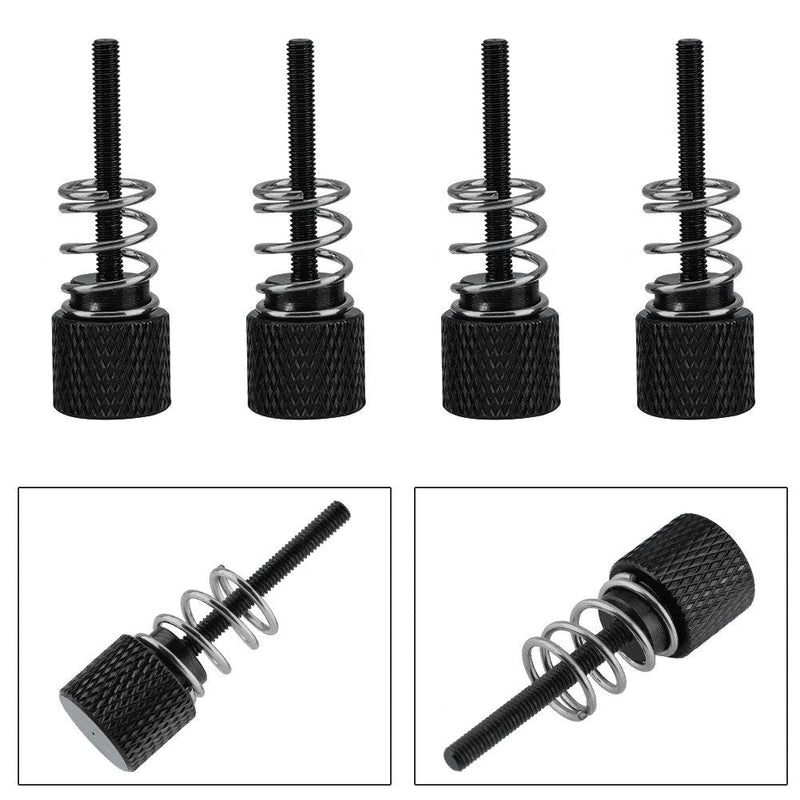  [AUSTRALIA] - Rcher-R CPU Water Cooling Block Screw,4pcs Aluminum M3 Installation Screws for CPU Water Cooling Block for Intel 1150/1151/ 1155/1156/ 1366/775,Durable CPU Water Cooler Block Screw(Black) Black