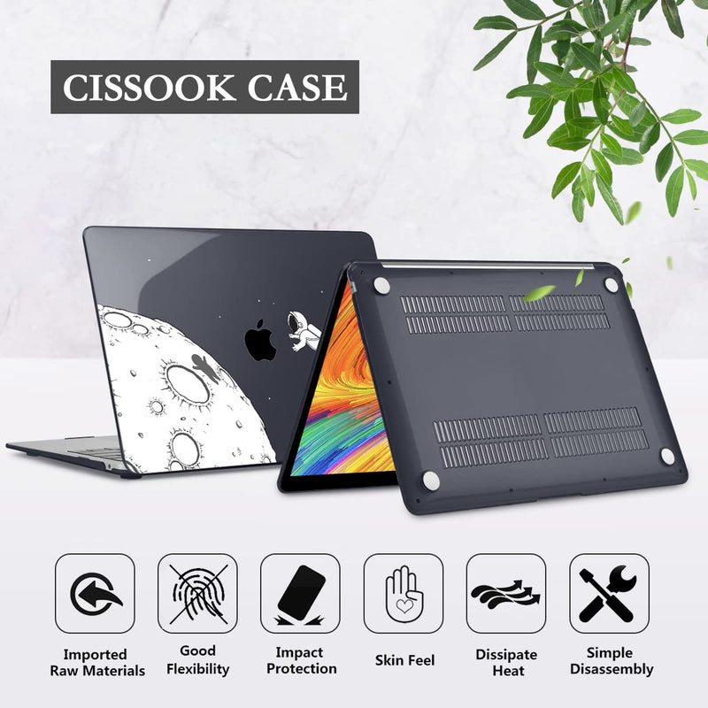  [AUSTRALIA] - CISSOOK Case Compatible with MacBook Air 13.6 Inch 2022 Release Model A2681 M2 Chip Astronaut, Clear Black Space Hard Shell with Keyboard Cover for MacBook Air 13.6" 2022 with Touch ID, Astronaut Air13.6inch-Astronaut