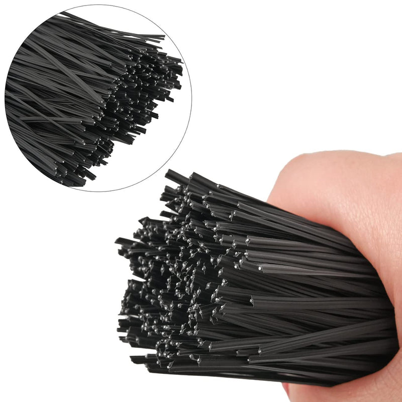  [AUSTRALIA] - DGTANGYIN 300 pcs 5 inch Plastic Black Twist Ties, Cable Ties, for Bags, Gardening Tools