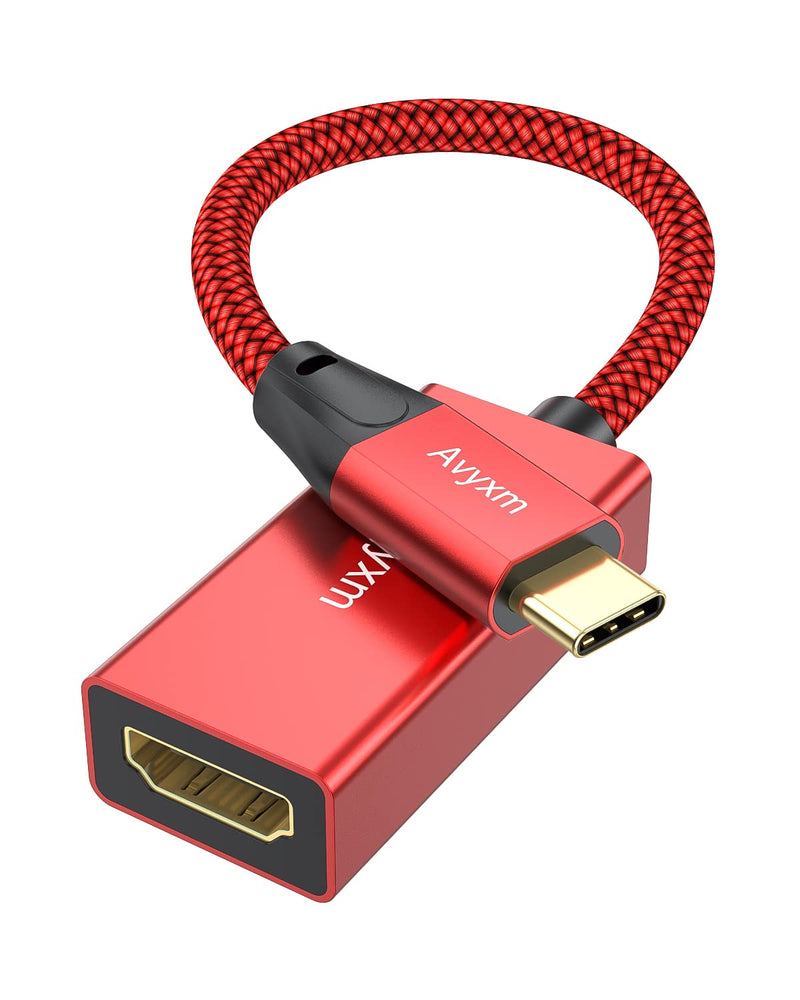  [AUSTRALIA] - Avyxm USB C to HDMI Adapter, USB C to HDMI [Thunderbolt 3 Compatible] HDMI to USB C Compatible with MacBook Pro, MacBook Air, iPad Pro, XPS 15/13, Surface, and More