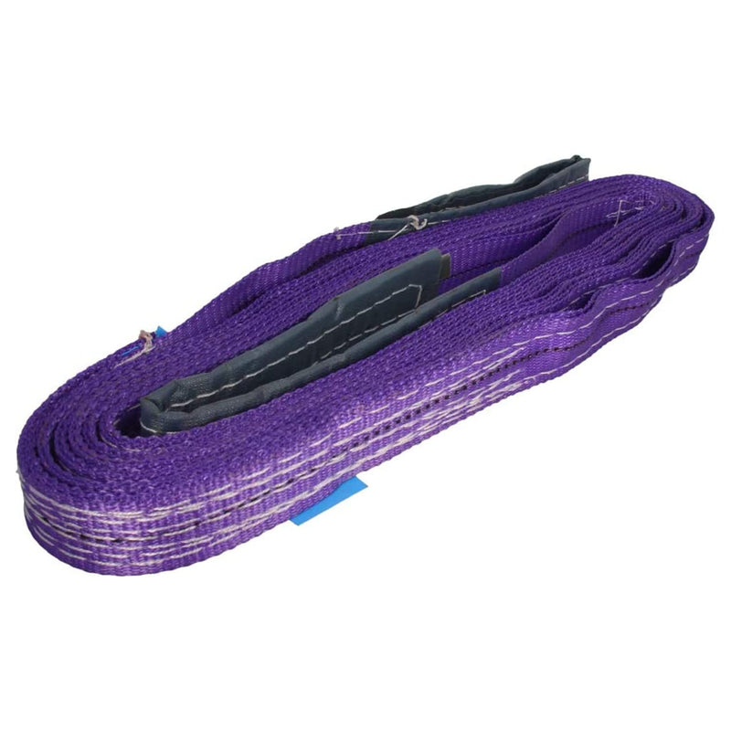  [AUSTRALIA] - MroMax Lift Strap 1.18" x3.28ft Web Lifting Straps 4431lbs Capacity for Construction Rigging Moving Towing Hoisting Work Gear Purple 2Pcs 1.18"x3.28ft