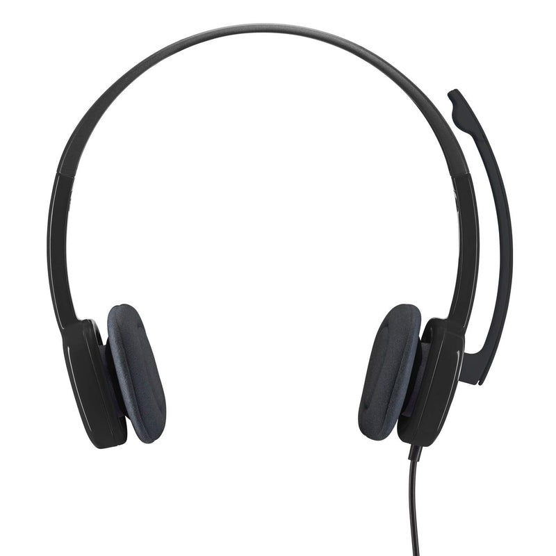  [AUSTRALIA] - Logitech 3.5 mm Analog Stereo Headset H151 with Boom Microphone - Black