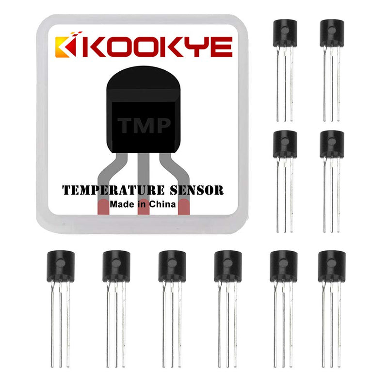 KOOKYE 10PCS DS18B20 Temperature Sensor 1-Wire Interface Technology for Arduino Raspberry Pi (DS18B201010) DS18B2010 *10 - LeoForward Australia