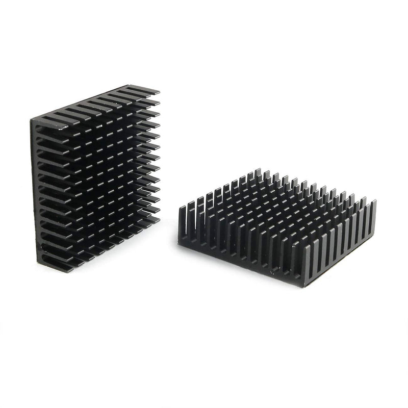 E-outstanding Black Radiator Aluminum Heatsink 40mmx40mmx11mm Heat Sink Extruded Profile Heat Dissipation with 3M Thermal Conductive Adhesive Tape for Cooling - LeoForward Australia