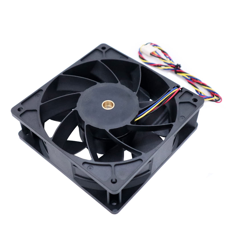  [AUSTRALIA] - Mackertop 6000RPM Mining Case Fan 12038 120mm x 38mm PWM Computer PC Rack Fan DC 12V 2.7A High Airflow Brushless Cooling Fan Computer Cooling Fan with 4-pin Connector for Antminer S7 S9