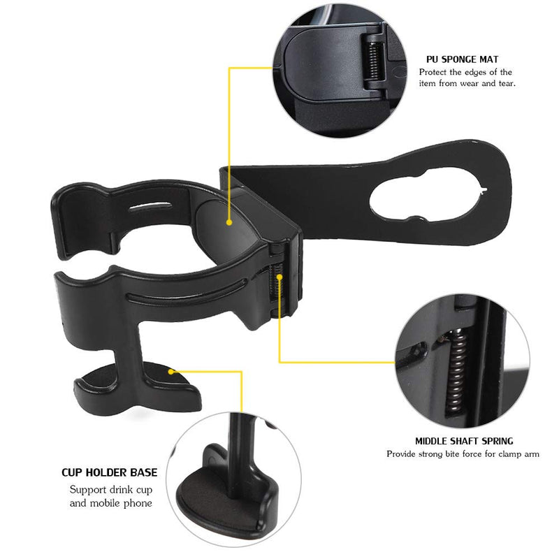  [AUSTRALIA] - Savadicar JK Multi-Function Drink Cup Phone Holder, 2 in 1 Bolt-on Stand Bracket Organizer for 2011-2018 Jeep Wrangler JK JKU Sahara Rubicon & Unlimited