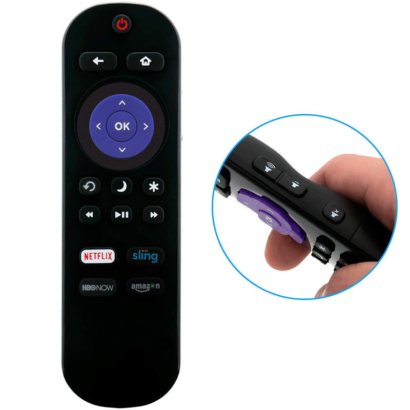 Replace Remote Control NS-RCRUS-17 for Insignia Roku TV Netflix Sling hulu Google Play NS24ER310NA17 NS32DR310NA17 NS48DR510NA17 NS24ER310NA17 NS32DR310NA17 NS43DR710NA17 NS55DR710NA17 NS50DR710NA17 - LeoForward Australia