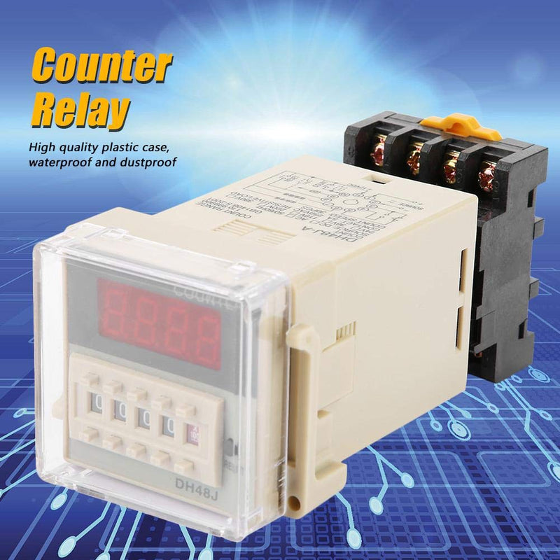 Digital Counter Relay, 220VAC 1-999900 LED Display Digital Counter Relay 11-Pin Digital Counter Relay - LeoForward Australia