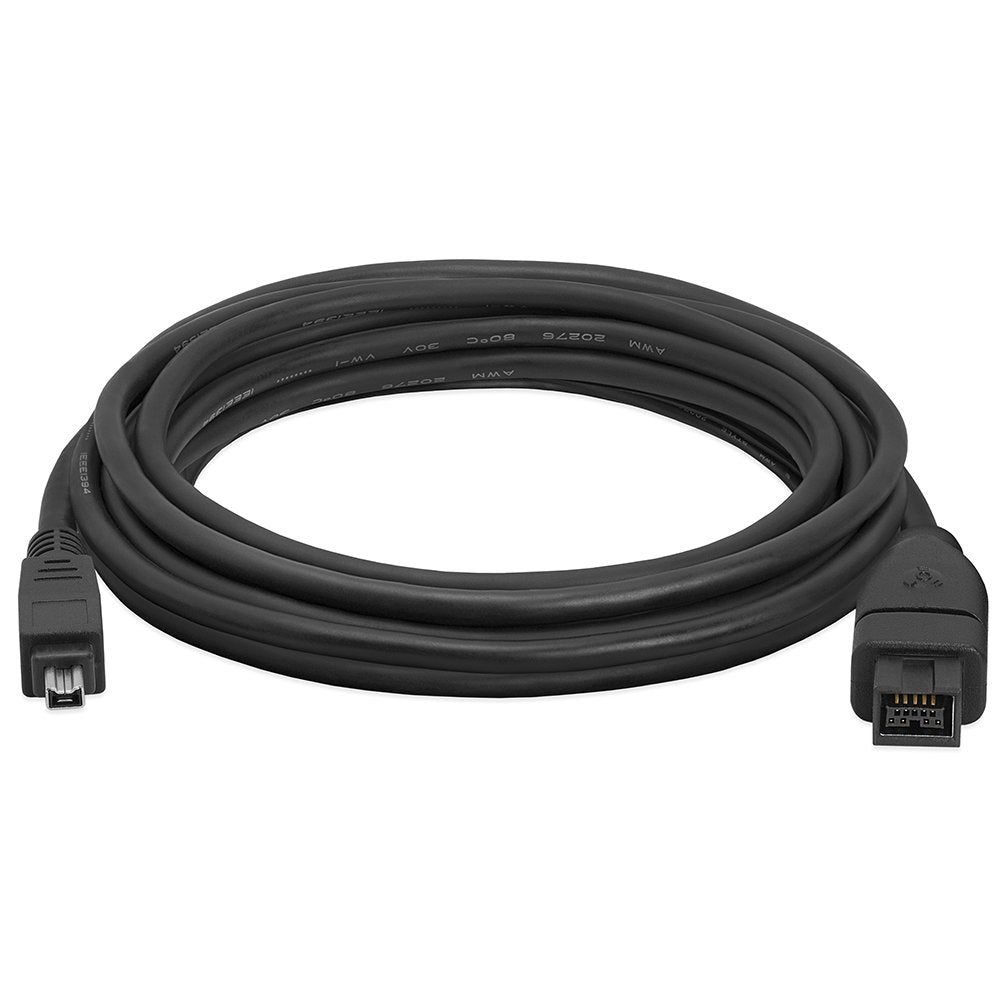  [AUSTRALIA] - Cmple - 10FT Bilingual FireWire 800/Firewire 400 Cable - IEEE 1394 High Speed Firewire 9 Pin to 4 Pin Cable for MacBook PC - 10 Feet Black