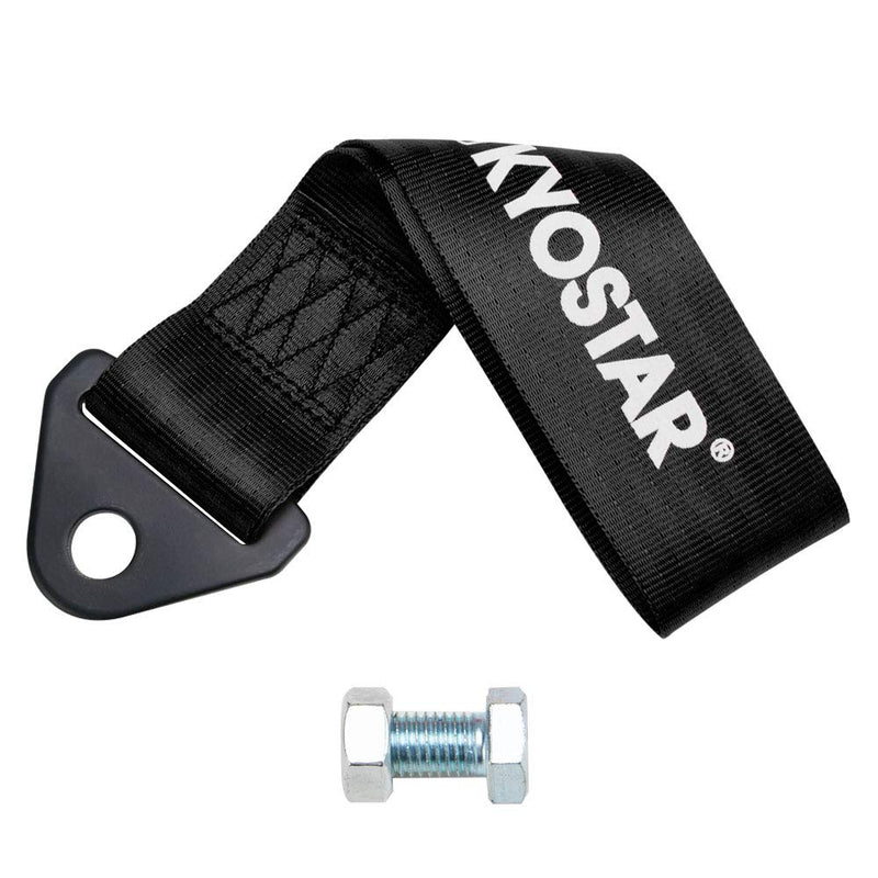  [AUSTRALIA] - Kyostar Drift Rally car Towing Tow Strap Belt Hook(Black) Black