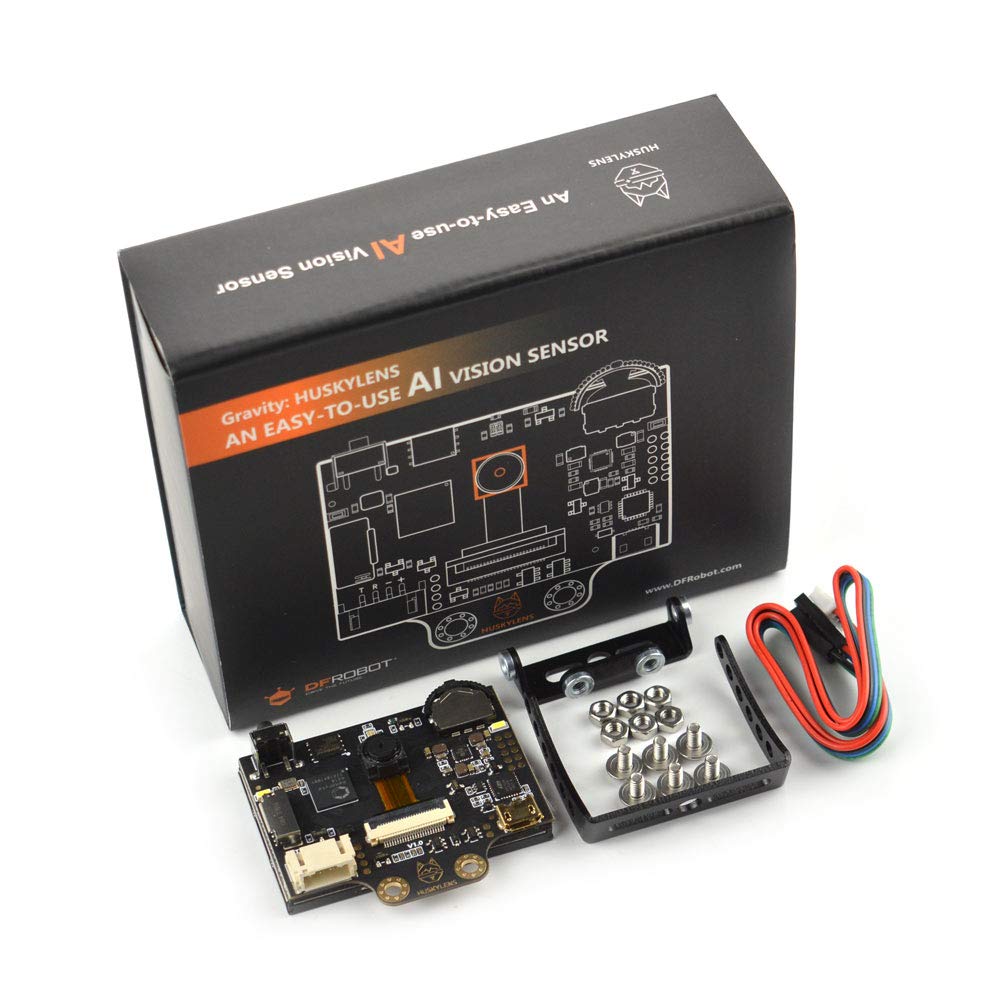  [AUSTRALIA] - DFROBOT HUSKYLENS Smart Vision Sensor for Arduino, Raspberry Pi, LattePanda or Micro:bit | AI Camera Support Object/Line Tracking, Face/Object/Color/Tag Recognition Standard version
