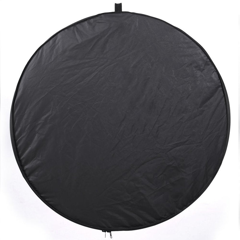  [AUSTRALIA] - 43"/110cm 5-in-1 Light Reflector for Photography Collapsible Multi-Disc Round with Bag - Translucent, Gold, Silver, Black and White 43inch 5in1