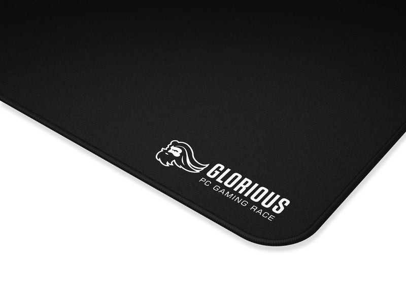  [AUSTRALIA] - Glorious Large Gaming Mouse Mat/Pad - Stitched Edges, Black Cloth Mousepad | 11x13 (G-L)