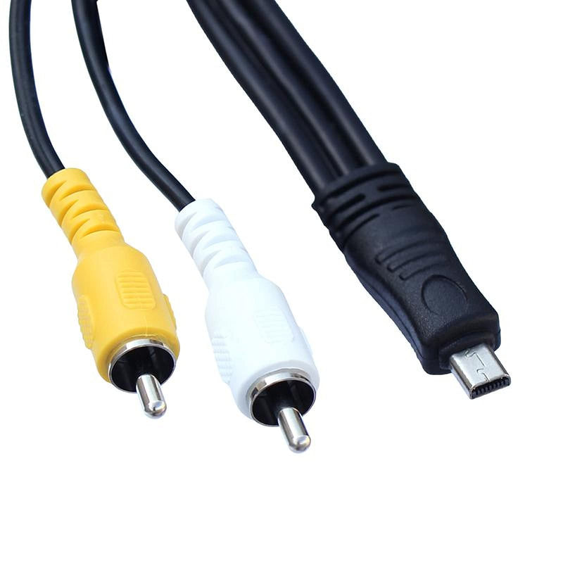  [AUSTRALIA] - Replacement UC-E6 Camera Mini 8Pin USB Data Cable with Video AV RCA Dual Multi-Function Compatible with Digital Camera SLR DSLR D3200 D3300 Coolpix L340 L32 A10 P520 P510 S9200 and More (0.8M)