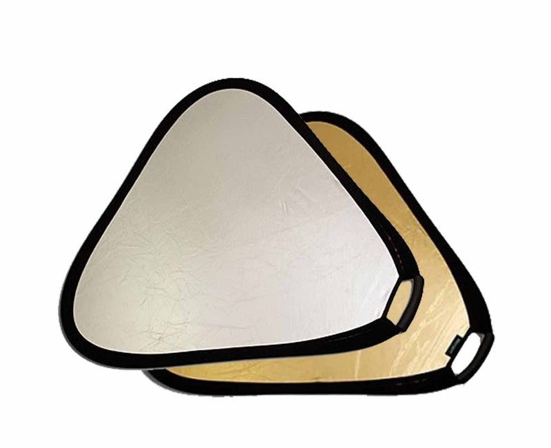  [AUSTRALIA] - PhotoHighQuality Vidpro RF-82 32" Gold & Silver Collapsible Reflector Disc Triangular Deluxe Handle + Case