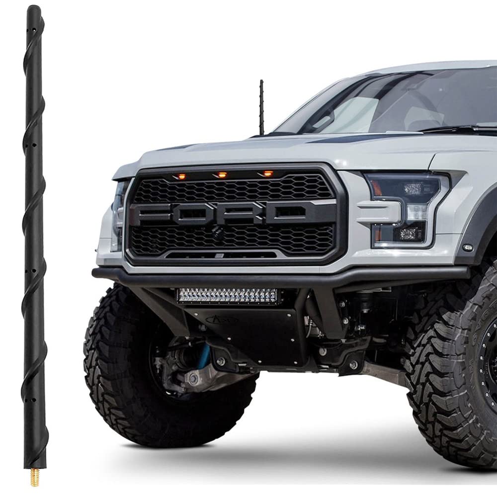  [AUSTRALIA] - KSaAuto Antenna for 2009-2022 Dodge RAM 1500 2500 3500 Ford F150, 16 Inch Stubby Dodge RAM 1500 Antenna Replacement, Car F150 Antenna, Truck RAM 1500 Accessories Upgrade for FM AM Reception